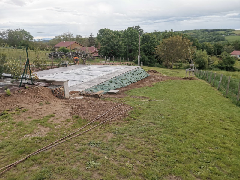 Photo de plantation sur bâche